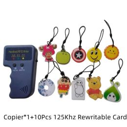 Card 125khz Em4305 T5577 Rfid Handheld Copier Writer Duplicator Programmer Reader Em4100 Tk4100 Rewritable Id Keyfob Tags