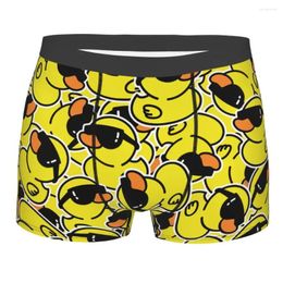 Underpants Cute Cartoon Ducks Man's Boxer Briefs Highly Breathable Underwear Top Quality Print Shorts Birthday Gifts