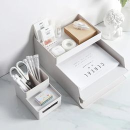 A4 Paper Organiser Document Plastic Case Table Desk Storage Superposition Holder,Waterproof, Moisture-resistant and Durable.