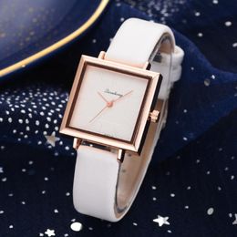 Watch Women Genuine Leather Wristwatch Minimalist Ladies Watch Luxury Womens Watches Female Clock zegarek damski 221F