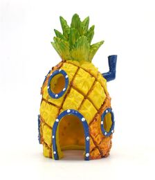 High Simulation Pineapple Octopus Crab Aquarium Landscape Funny Cartoon Ornament Escape Hole Fish Shrimp Avoiding Decorative4408108