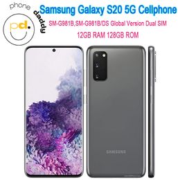 Original Samsung Galaxy S20 SM-G981B SM-G981B/DS Global Version 5G Mobile Phone 6.2'' 12GB RAM 128GB ROM NFC Triple Camera Octa Core CellPhone