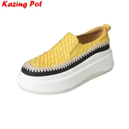 Casual Shoes Out Of Stock Genuine Leather High Heels Platform Slip On Sneakers Sweet Elegant Loafers Luxury Ins Women Vulcanized