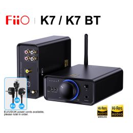 Amplifier FiiO K7 K7BT Hires Audio HIFI Desktop DAC Headphone Amplifier Dual AK4493S Bluetooth PCM384 DSD USB Optical Coaxial RCA Input