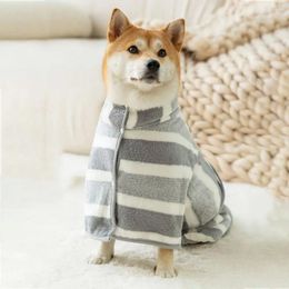 Dog Apparel Pet Drying Coat Absorbent Bathrobe Towel Large Medium Small Super Fast Moisture Bath Bags Robe Soft Adjustable