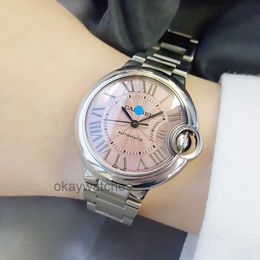 Crater Automatic Mechanical Unisex Watches Direct New Hot Style Small Powder Plate Blue Balloon Series Womens Watch 33mm with Original Box