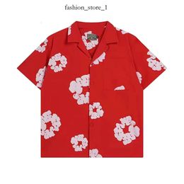 Designer T-shirts Polos Shorts Men Women Hawaii Denim Teers Shirt Tear Short Sleeve Streetwear Mens Tshirts Clothing Summer Cotton Multicolour Denim Short 266