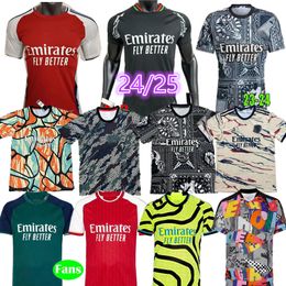 23 24 25 Arsen gunner soccer jerseys Fans MARTINELLI SMITH ROWE SAKA 2023 2024 2025 football shirt Men kit PEPE ODEGAARD Nketiah G.JESUS FABIO VIEIRA ZINCHENKO jersey