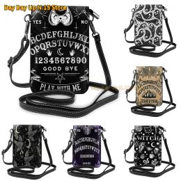 Bags Multipurpose Vintage Skeleton Magic Ouija Board Black Cell Phone Wallet Purse with Shoulder Strap