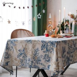 Pads Gerring Tablecloth For Table Home Textile Printed Christmas Village Table Cloth Rectangular Dcoration Table De Mariage Rustique