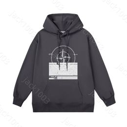 ISLAND New Men Couple Hoodie Sweatshirts STONE Fashion Compass Letter logo print pattern loose Oversized Cotton Casual hip-hop Hoodies Pullover Men Clothing 02