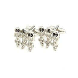 Cuff Link And Tie Clip Sets Yh814 Novelty Animal Cufflinks Fish Monkey Ichthys Cfish Factory Direct Selling5683778 Drop Delivery Jewel Dhjsl