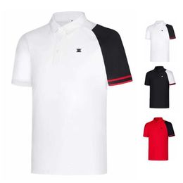 Men's T-Shirts 2024 Mens Shirt Functional Polo Shirt Quick-drying Perspiration Breathable Lapel Short-slved T-shirt for Man Summer Y240506