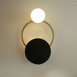 Wall Lamp Nordic LED Mirror Dressing Table Sticker Design Bedside Bathroom Lighting Home Decoration Indoor Fixture