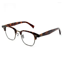 Sunglasses Frames Eyeglass Women Acetate Retro 644 Frame Glasses Japan Square Men Prescription Eyeglasses Myopia 7285