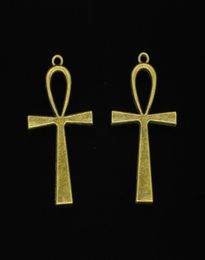 29pcs Zinc Alloy Charms Antique Bronze Plated egyptian ankh life symbol Charms for Jewellery Making DIY Handmade Pendants 52*28mm3934928