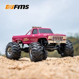 Cars FMS FCX24 1/24 MAX SMASHER 2S Smasher RC Car simulation Pickup Truck Climbing Vehicle remote control 4wd Climbing Car Boy Gift