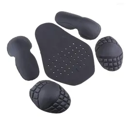 Motorcycle Apparel 5pcs Riding Shoulder Elbow Back Protection Insert Pad Racing Safty Gear