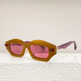 Sunglasses Thick Frame Outdoor Designer Maske Q6 Rectangle Irregular Premium Acetate Men Women Stylish High Quality Eyelasses