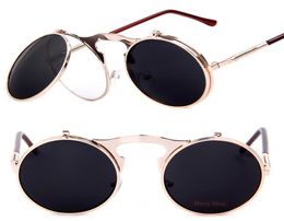 Arrival VINTAGE Sunglasses round Designer steam punk Metal Women Coating Sunglasses Retro CIRCLE SUN GLASSES UV4008346641