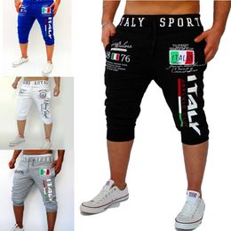 Mens Athletic Shorts Sweat Shorts Pants Drawstring Print Letter Sports Outdoor Weekend Streetwear Stylish Sweatpants Male 240416