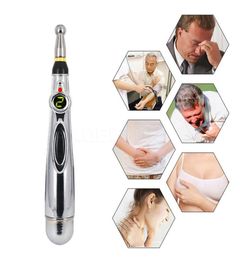 Electronic Acupuncture Pen Massager Electric Meridians Therapy Heal Massage Meridian Energy Pens Relief Pain Tools Wholea291534762