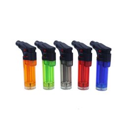 Electric High-Jet Flame Butane Gas Unfilled Torch Portable Turbo Lighter Powerful Jet Lighter Cigarettes Refillable Packing