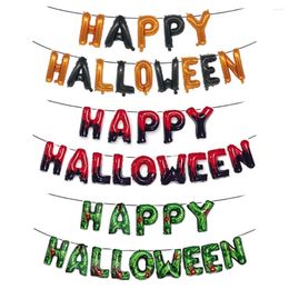 Party Decoration 14pcs/lot 16inch Happy Halloween Letter Foil Balloons Decorations Kids Inflatable Toys Globos Supplies