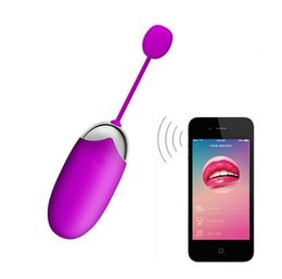 2018 New USB Recharge Bluetooth Vibrator Wireless App Remote Control Vibrators for Women Vibrating Sex Toys Clit egg vibrador D1817810260