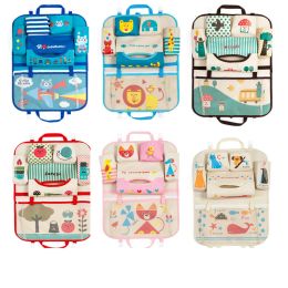 Blocks Creative Cartoon Car Seat Back Organiser Hang Storage Bag Baby Kids Toys Travel Protector Cover Automobile Interior Accessories