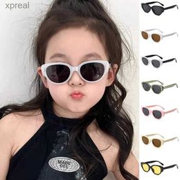 Sunglasses Fashion Childrens Cat Eye Sunglasses Brand Designer Vintage Boys and Girls Glasses Cute Baby Sunshades Childrens Sunglasses UV400 WX
