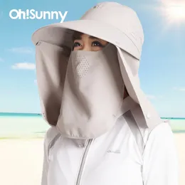 Scarves OhSunny Women Visor Hats Sun Protector Cap UV Protection Multifuction Face Neck Cover Breathable Outdoor Sport Hiking Fishing