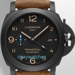 Fashion luxury Penarrei watch designer Full set Lumino series black ceramic 44 gauge automatic mechanical mens PAM01441