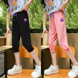 Shorts Korean Childrens Clothing 2023 Summer Fashion Sports Shorts Childrens casual pants Junior girls casual pants Youth girls shortsL2403