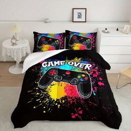 3pcs Full, Full Size, Bedding Sets Gamer Quilt Set, Gaming Comforter Sets, Video Game Comforter(Not Including Duvet Cover And Sheets)