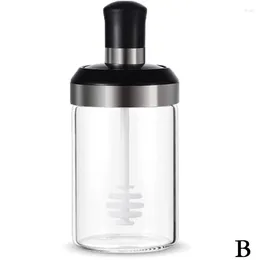 Storage Bottles Oil Brush Honey Container Food Glass Seasoning Tank Kitchen Spice Kit Pepper Spoon