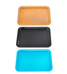 Rolling Tray Plastic Tobacco Small Size 1812mm Size Scroll Roll Cigarette Tray Holder Dry Herb Tobacco Grinder Smoking 3 Colors2974602