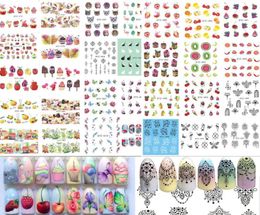 58Sheets FruitNecklace Jewellery Paern Nail Stickers Nail Art Water Transfer Stickers Mixed Nail Tips Decals Decor Z4555129889706