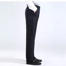 Men's Pants Man Autumn High Warm 89%Down Trousers Elastic Waist Thick Puffer Male Winter Windproof Capris