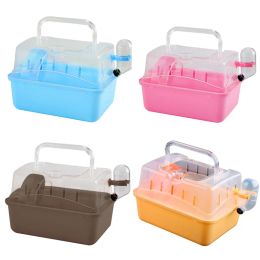 Cages Plastic Hamster Travel Case Bird Carrier Parrot Carrying Cage Portable Outgoing Gear for Small Pets Chinchilla Squirrel