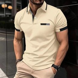 Men's Polos Camisa De Time Futebol Masculino Summer Fashion Polo Shirt Lapel Short-sleeved Business Pullover T-shir