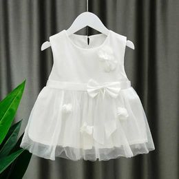 Girl's Dresses 0-3Y Baby Girl Dress Clothes Birthday Party Princess Costume Flower Bow Wedding Ball Gown Outfit Toddler Girl Clothes