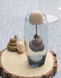 Silicone Butt Tea Infuser Loose Spoon Holds Tea Leaf Strainer Herbal Spice Filter Diffuser Coffee Tools Party Gift2611640