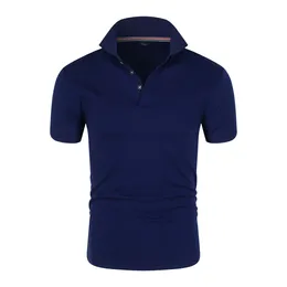 Men's Polos Pure Cotton Short Sleeved T-shirt Summer Polo Shirt With A Collar And Half Top As The Base