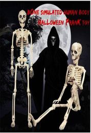 Wholes Posable Skeleton Halloween Decor Scary Man Bone Creepy Party Decoration Colourful Happy party DIY decoration1680735