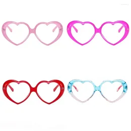 Sunglasses Cute Heart Shaped Glasses Portable Rainbow Colorful Summer Beach Love Trend Women