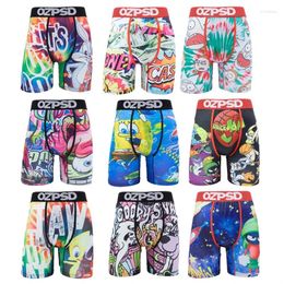 Underpants Summer Sexy Men Underwear Boxer Cueca Male Panty Lingerie Boxershorts Plus Size Breathable Print Man Briefs