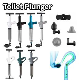 Plungers Toilet Plunger High Pressure Drain Pipe Plunger Toilet Brush Air Drain Blaster Unblocker For Bathroom Shower Sink Bathtub