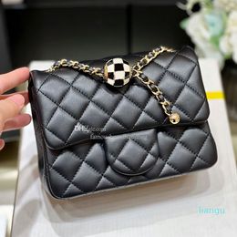 2024 designer Mini Flap Bag Lambskin Chain Bag 10a Mirror Quality Evening Bags