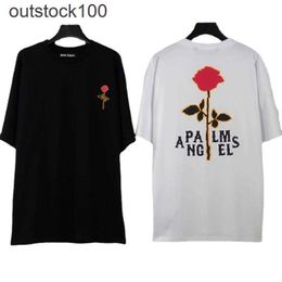 Paa Angles High end designer clothes for New fashion Series shoulder sleeve T-shirt rose letter print short sleeve With 1:1 original labels